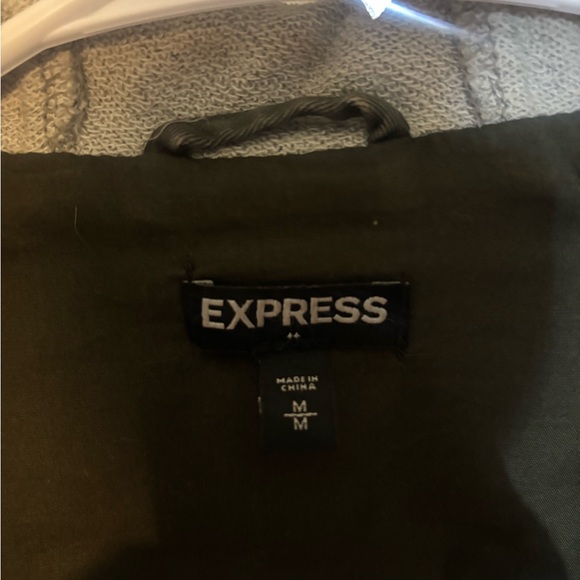 Express Green and Gray Camo Field Jacket - Picture 4 of 4